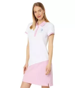 Платье U.S. POLO ASSN., Color-Blocked Polo Dress