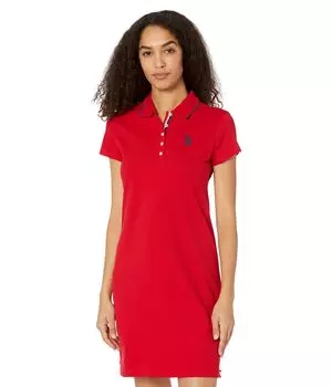 Платье U.S. POLO ASSN., Solid Polo Dress