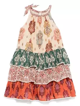 Платье Уайли ZIMMERMANN Kids, нейтральный цвет