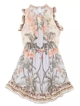 Платье Уайли ZIMMERMANN Kids, нейтральный цвет