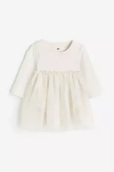 Платье-юбка из тюля H&M, бежевый