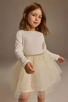 Платье-юбка из тюля H&M, белый