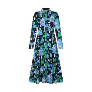 Платье Ucayali в цвете Arcilla Azul De Loreta