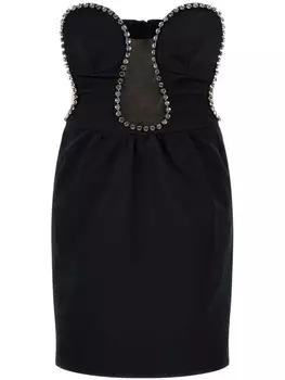 Платье, украшенное кристаллами N21, черный
