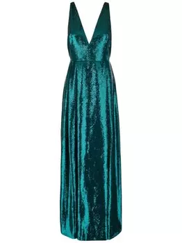 Платье, украшенное пайетками Genny, зеленый