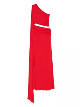 Платье, украшенное стразами NISSA, красный