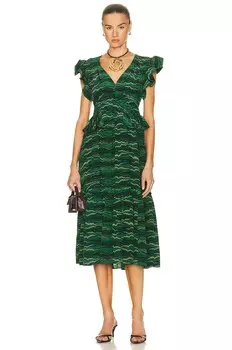 Платье Ulla Johnson Bendetta, цвет Peacock