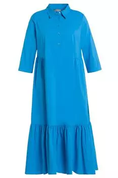 Платье Ulla Popken Hemdblusen, цвет strahlendes blau