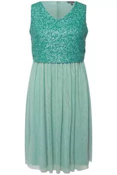 Платье Ulla Popken Midi, цвет grau trkis