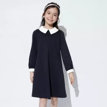 Платье UNIQLO трикотажное, темно-синий