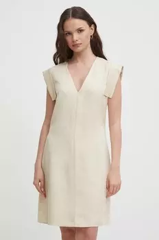 Платье United Colors of Benetton, бежевый