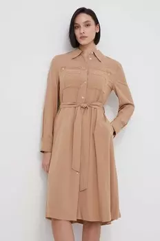 Платье United Colors of Benetton, бежевый