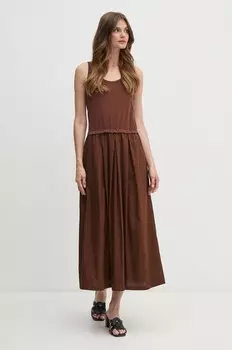 Платье United Colors of Benetton, коричневый