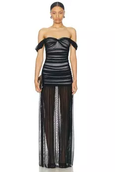 Платье Уолтера Пиклбола Norma Kamali, цвет Black & Snow White