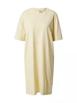 Платье Urban Classics, цвет Pastel Yellow