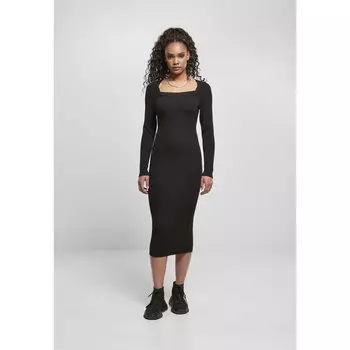 Платье Urban Classics Long Knit, черный