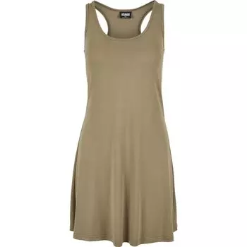 Платье Urban Classics Modal Short Racer Big, зеленый