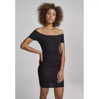 Платье Urban Classics Rib, черный