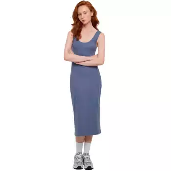 Платье Urban Classics Rib Top sleeveless midi, синий