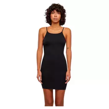 Платье Urban Classics Stretch Jersey Slim sleeveless short, черный