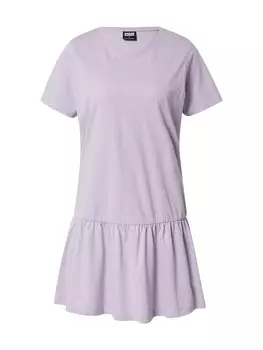Платье Urban Classics Valance, светло-фиолетовый