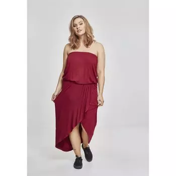Платье Urban Classics Vicoe Bandeau Big, красный