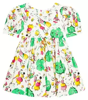 Платье ursula из хлопка с принтом Morley, мультиколор