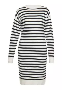 Платье usha BLUE LABEL, черный/белый