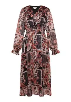 Платье Usha Maxi Mit Paisley Print, черный