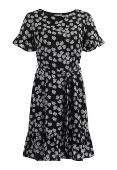 Платье Usha Midi Mit Rschen, черный