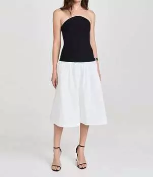 Платье Valencia в черном/белом цвете Amanda Uprichard