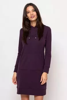 Платье Valeri с капюшоном и карманом-кенгуру Heavy Tools, фиолетовый