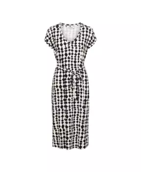 Платье Valerie с v образным вырезом и поясом &Co Woman, мультиколор