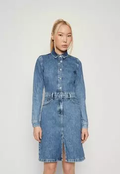 Платье Vaquero Karl Lagerfeld Jeans ПЛАТЬЕ МИДИ, мраморный темно-синий
