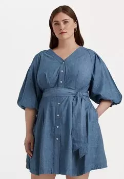 Платье Vaquero Lauren Ralph Lauren AMAHILY SHORT SLEEVE DAY DRESS, стирка в Солт-Крик