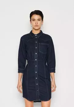 Платье Vaquero ONLY ONLROUGE 3/4 RINSE DRESS, цвет dark blue denim