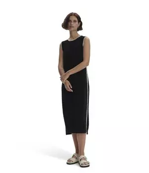 Платье Varley Dwight Tank Knit Dress, черный/белый
