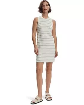Платье Varley Mindy Contrast Stitch Knit Dress, цвет Egret