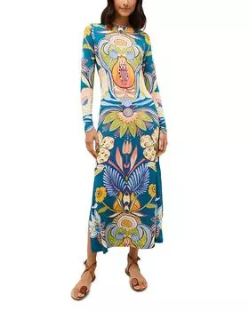 Платье Vaughn с цветочным принтом Marie Oliver, синий