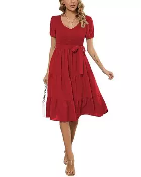 Платье VERA DOLINI, красный