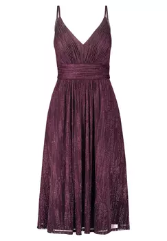 Платье Vera Mont Abend im Glitzer Look, цвет Shiny Aubergine
