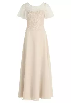 Платье Vera Mont Abend mit Stickerei, бежевый