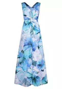 Платье Vera Mont Abend ohne Arm, цвет Blue/White