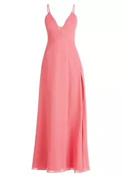 Платье Vera Mont Chiffon mit V Ausschnitt, цвет Hot Ros