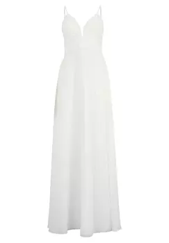 Платье Vera Mont Chiffon mit V Ausschnitt, цвет Rohwei