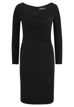 Платье Vera Mont Cocktail mit V Ausschnitt, черный