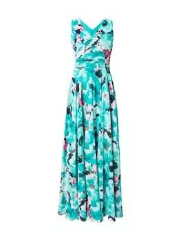 Платье Vera Mont, цвет Cyan blue/Dark blue