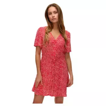 Платье Vero Moda Alba short sleeve short, красный