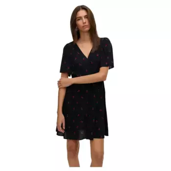 Платье Vero Moda Alba short sleeve short, черный