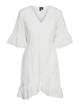 Платье Vero Moda BRODERIE ANGLAISE, белый